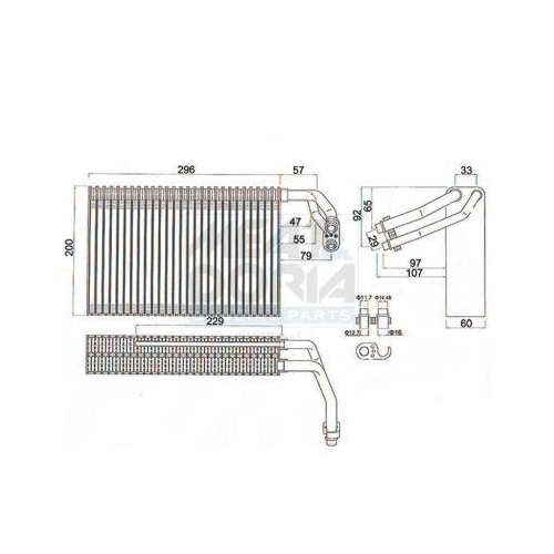 MEAT & DORIA Verdampfer, Klimaanlage 997134