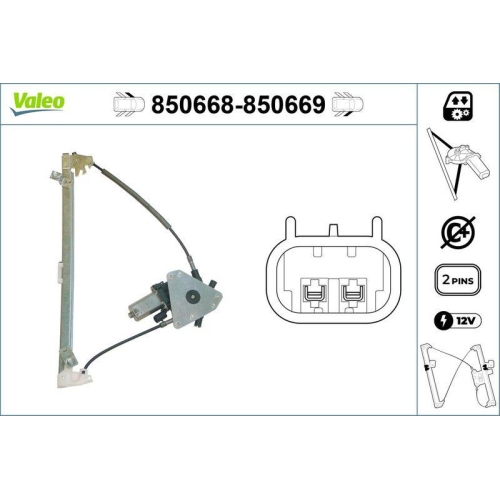 VALEO Fensterheber 850669
