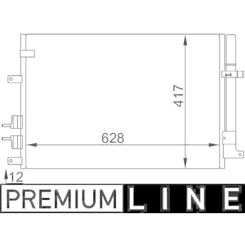 MAHLE Kondensator, Klimaanlage BEHR *** PREMIUM LINE *** AC 696 000P