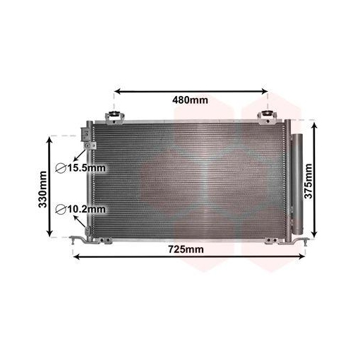 VAN WEZEL Kondensator, Klimaanlage 53005393