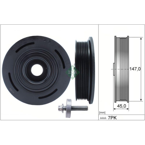 Schaeffler INA Riemenscheibensatz, Kurbelwelle 544 0098 20