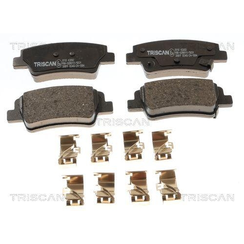 TRISCAN Bremsbelagsatz, Scheibenbremse 8110 43082