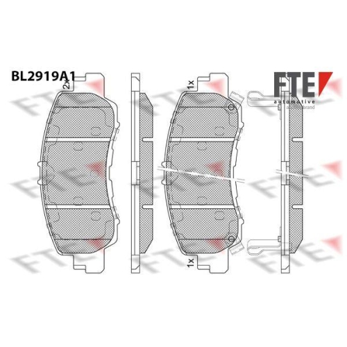 FTE Bremsbelagsatz, Scheibenbremse 9011162