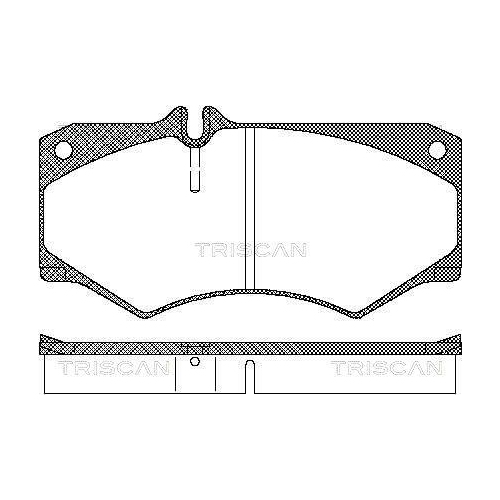 TRISCAN Bremsbelagsatz, Scheibenbremse 8110 23774