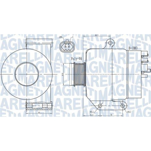 MAGNETI MARELLI Generator 063731987010