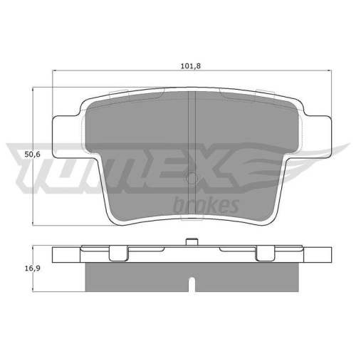 TOMEX Brakes Bremsbelagsatz, Scheibenbremse TX 14-74