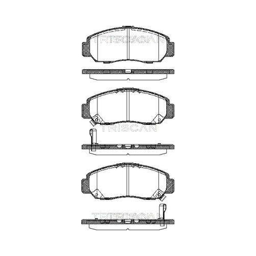 TRISCAN Bremsbelagsatz, Scheibenbremse 8110 40057
