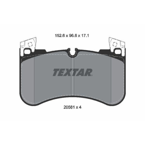 TEXTAR Bremsbelagsatz, Scheibenbremse Q+ 2058101