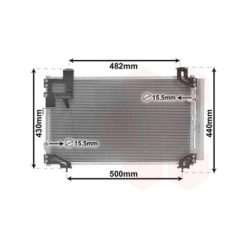 VAN WEZEL Kondensator, Klimaanlage 53005394