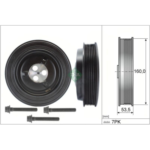 Schaeffler INA Riemenscheibensatz, Kurbelwelle 544 0132 20