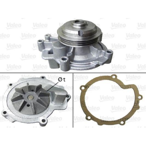 VALEO Wasserpumpe, Motork&uuml;hlung 506596