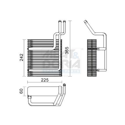 MEAT & DORIA Verdampfer, Klimaanlage 997137