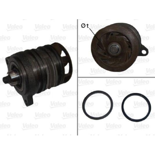 VALEO Wasserpumpe, Motork&uuml;hlung 506726