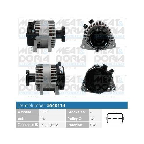 MEAT & DORIA Generator 5540114