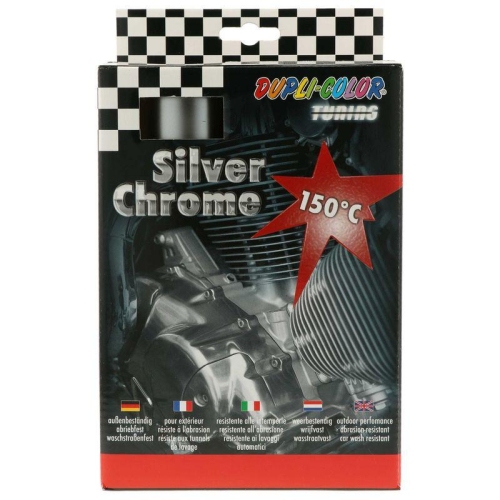 Dupli-Color Tuning Silver Chrome Effect 150 C, Set mit 2 &times; 400 ml