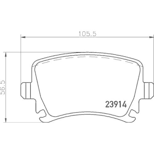 DON Bremsbelagsatz, Scheibenbremse PCP1004
