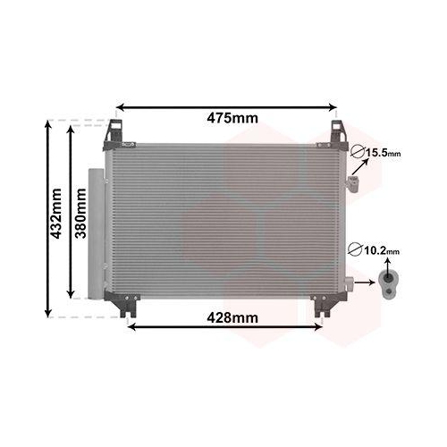 VAN WEZEL Kondensator, Klimaanlage 53005407