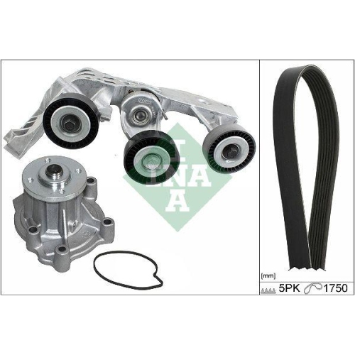 Schaeffler INA Wasserpumpe + Keilrippenriemensatz 529 0081 31