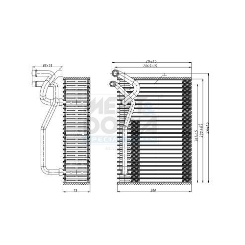 MEAT & DORIA Verdampfer, Klimaanlage 997138