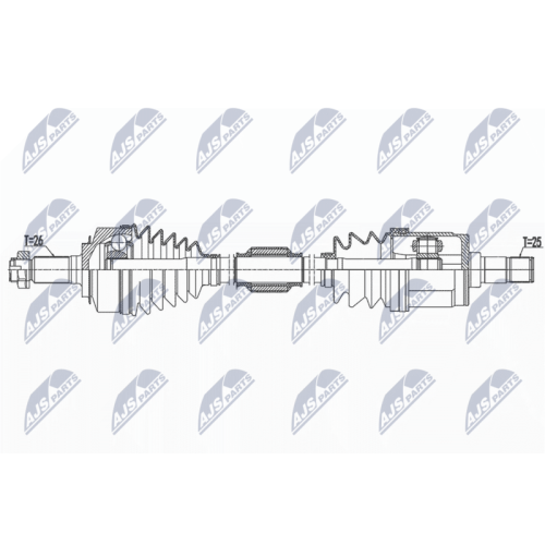 NTY Antriebswelle NPW-HD-090
