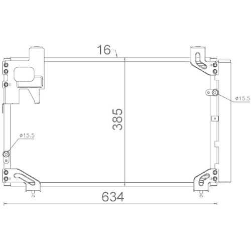 MAHLE Kondensator, Klimaanlage BEHR AC 711 000S