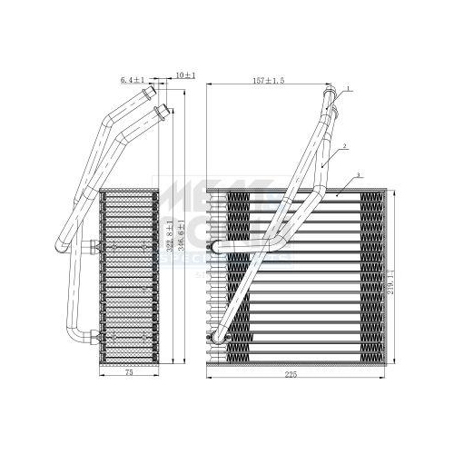 MEAT & DORIA Verdampfer, Klimaanlage 997139