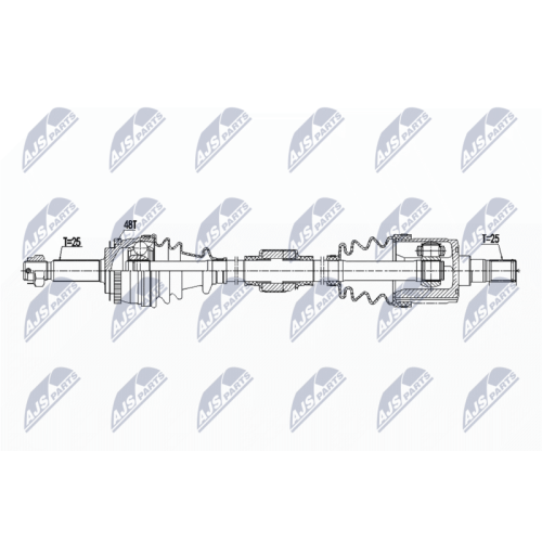 NTY Antriebswelle NPW-HY-523