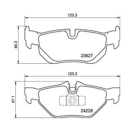DON Bremsbelagsatz, Scheibenbremse PCP1006
