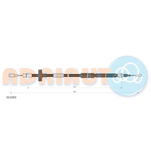 ADRIAUTO Seilzug, Feststellbremse 03.0253