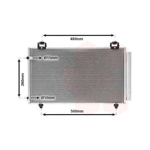 VAN WEZEL Kondensator, Klimaanlage 53005411