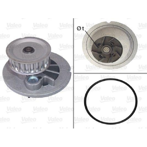 VALEO Wasserpumpe, Motork&uuml;hlung 506703