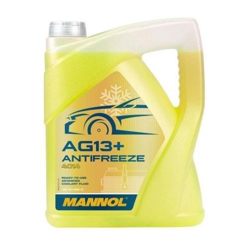 K&uuml;hlerfrostschutz MANNOL G13+ AG13+ K&uuml;hler -40&deg;C 5 Liter Gelb PKW MN4014-5