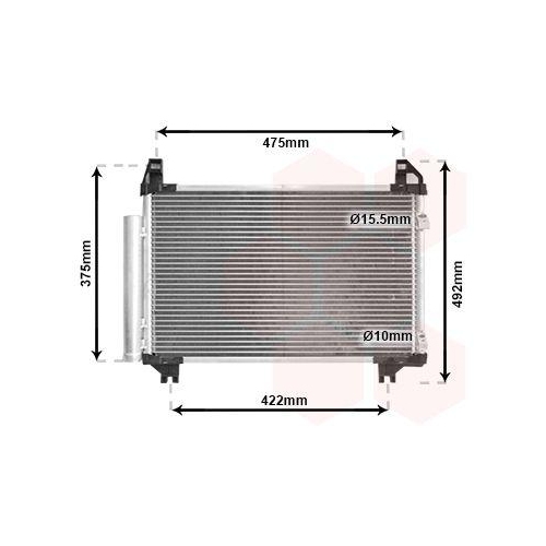 VAN WEZEL Kondensator, Klimaanlage 53005413