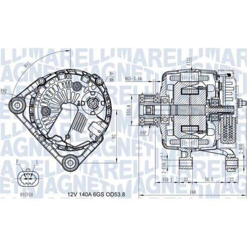 MAGNETI MARELLI Generator 063731406710