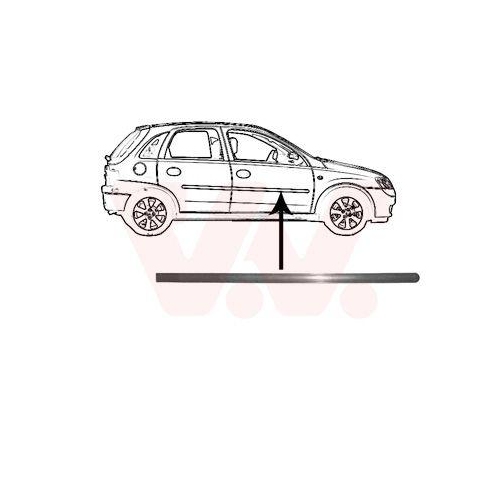 VAN WEZEL Zier-/Schutzleiste, T&uuml;r 3777424