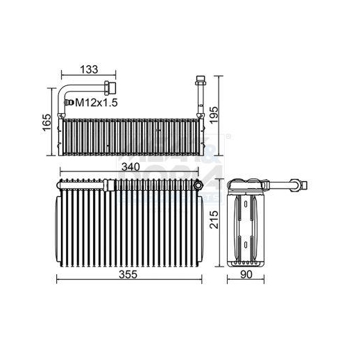 MEAT & DORIA Verdampfer, Klimaanlage 997141