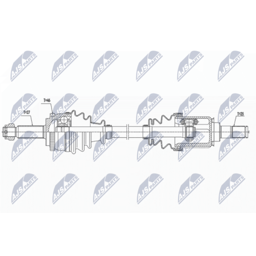NTY Antriebswelle NPW-KA-368