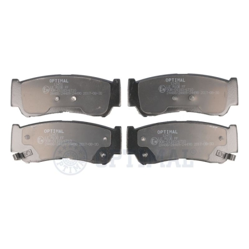 OPTIMAL Bremsbelagsatz, Scheibenbremse BP-12451
