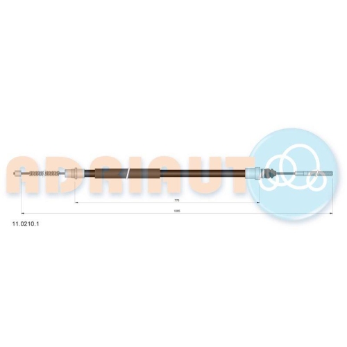 ADRIAUTO Seilzug, Feststellbremse 11.0210.1