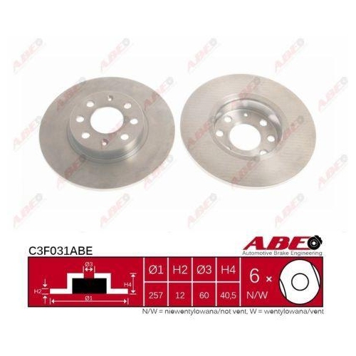 ABE Bremsscheibe C3F031ABE