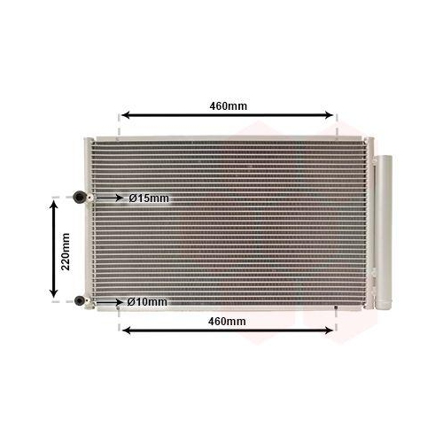 VAN WEZEL Kondensator, Klimaanlage 53005429