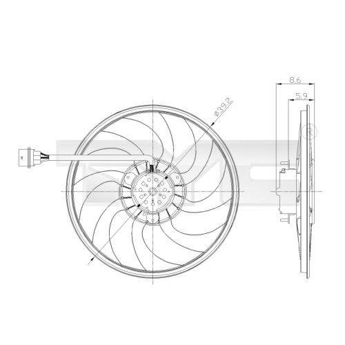 TYC L&uuml;fter, Klimakondensator 837-0037