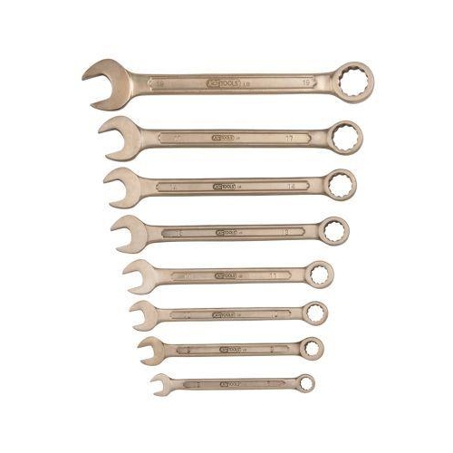 BRONZEplus Ringmaulschl&uuml;ssel-Satz, abgewinkelt 11-tlg 8-22mm KS TOOLS 963.7304