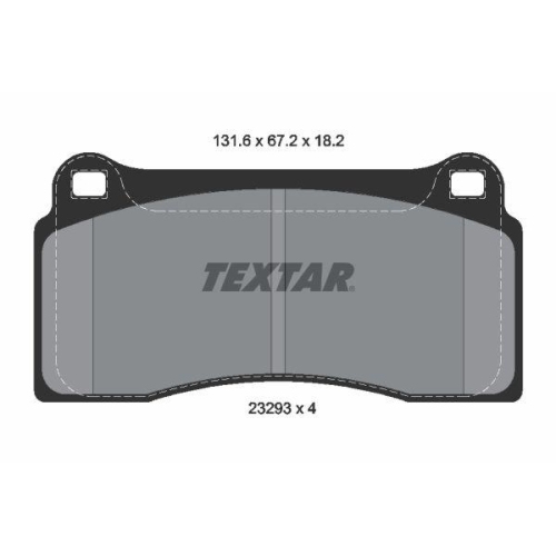TEXTAR Bremsbelagsatz, Scheibenbremse Q+ 2329301