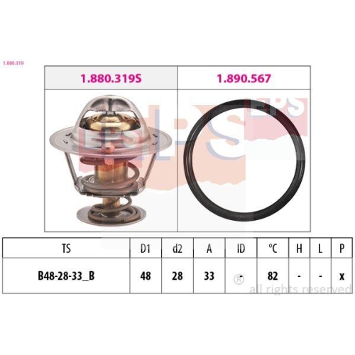 EPS Thermostat, Kühlmittel Made in Italy - OE Equivalent