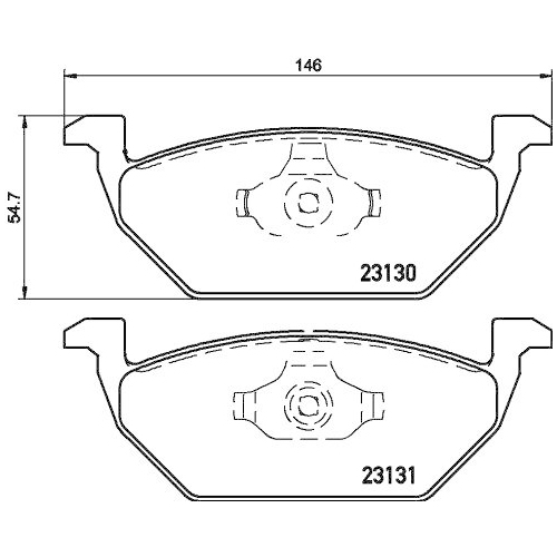 DON Bremsbelagsatz, Scheibenbremse PCP1009