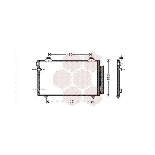 VAN WEZEL Kondensator, Klimaanlage 53005481