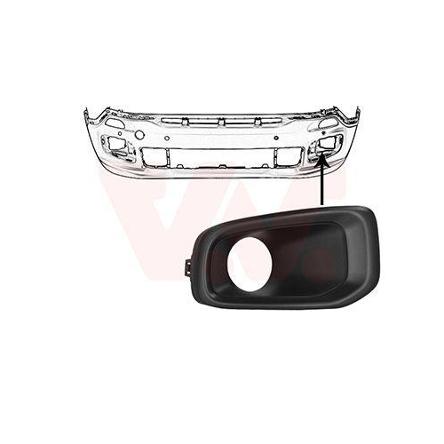 VAN WEZEL L&uuml;ftungsgitter, Sto&szlig;f&auml;nger 2126593