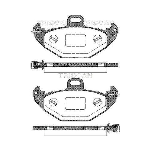 TRISCAN Bremsbelagsatz, Scheibenbremse 8110 25007