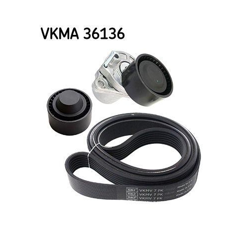 SKF Keilrippenriemensatz VKMA 36136